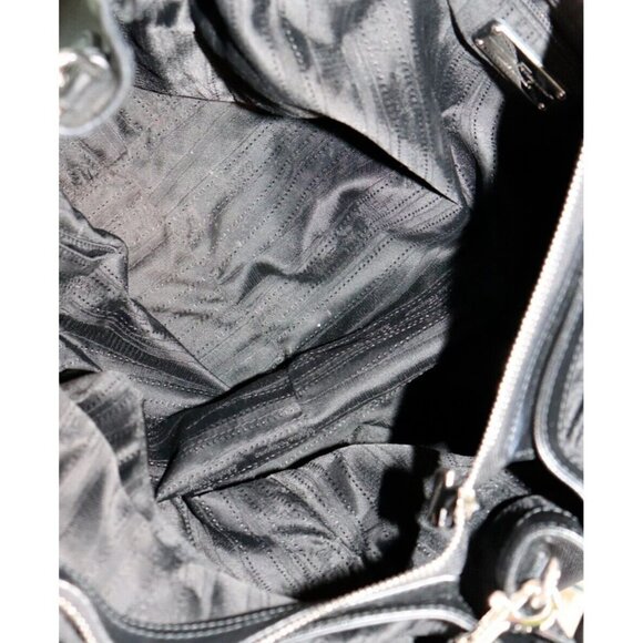 Salvatore Ferragamo Womens Large Black Saffiano Leather Batik Tote Bag Crossbody - Picture 4 of 10